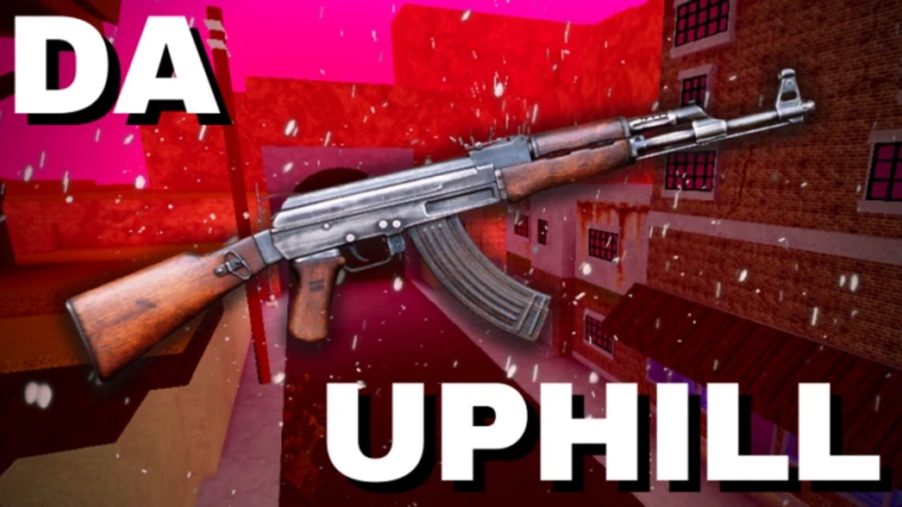 Miniature officielle de Da Uphill : un AK devant la rue en briques